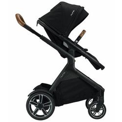 Nuna DEMI Grow Double Stroller + Bassinet Bundle - Caviar