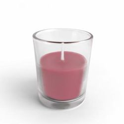 Red Round Glass Votive Candles (12Pc/Box)- Jeco Wholesale CVZ-020
