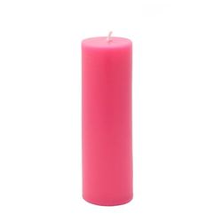 2 X 6 Inch Hot Pink Pillar Candle- Jeco Wholesale CPZ-117