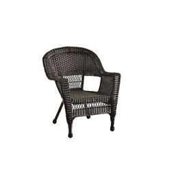 Espresso Wicker Chair- Jeco Wholesale W00201