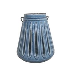 Ceramic Candle Holder With Wire Handle- Jeco Wholesale HD-CH036