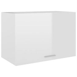 vidaXL Armadio Sospeso Bianco Lucido 60x31x40 cm in Truciolato