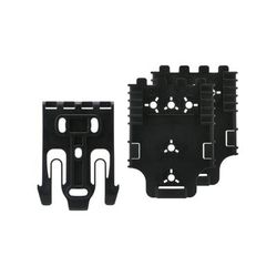 Safariland Quick Locking System Kit Model 3 Non-Locking w/ 2 Receiving Plates Black QUICK-KIT3-2