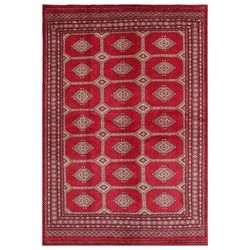 Handmade One-of-a-Kind Bokhara Wool Rug (Pakistan) - 5'7 x 8'3