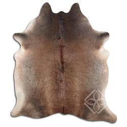 Cowhide Area Rugs NATURAL HAIR ON COWHIDE DARK CHAMPAGNE 3 - 5 M GRADE B size ( 32 - 45 sqft ) - Big