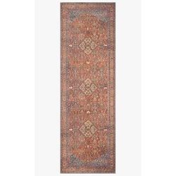 Alexander Home Tremezzina Printed Diamond Boho Distressed Rug