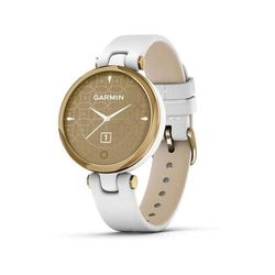 Garmin Lily Smartwatch - Women's Light Gold / White Leather 010-02384-A3