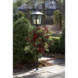 "Lantern Wreath Holder 43.5"H Metal/Glass - Melrose International 49117DS"