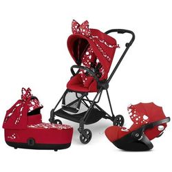 Cybex Mios 2 with Lux Bassinet + Cloud Q Travel System Bundle - Petticoat Red by Jeremy Scott