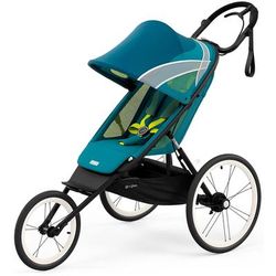 Cybex AVI Jogging Stroller Bundle - Black Frame + Maliblue Seat Pack