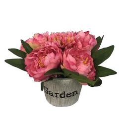 4.72X4.33 Inch Peony In Paper Pulp Pot- Jeco Wholesale HD-BT112