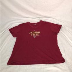 Nike Shirts & Tops | Kids Fsu Florida State Seminoles Logo Graphic Short Sleeve T-Shirt Size Xl Red | Color: Gold/Red | Size: Xlb
