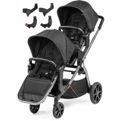Peg Perego YPSI Double Stroller Bundle - Onyx