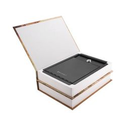 Barska Paris and London Dual book Lock box Safe w/ Key Lock Tan Outer Size 7.5 x 3.5 x 10.5 in CB12470