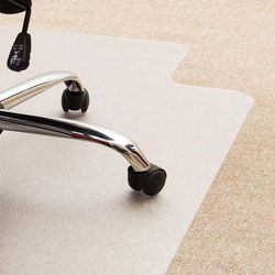 "Ecotex Enhanced Polymer Lipped Chair Mat for Carpets up to 3/8" - 36" x 48" - Floortex FCECO113648LP"