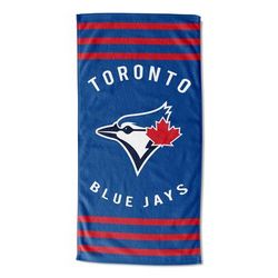Blue Jays Stripes Beach Towel by MLB in Multi