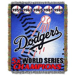 Dodgers Commemorative Series Throw by MLB in Multi