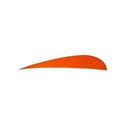 Trueflight Parabolic Feathers Orange 5 in. RW 100 pk. 11805