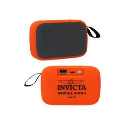 Invicta Portable Bluetooth Wireless Speaker with FM Radio Orange - ( 34494