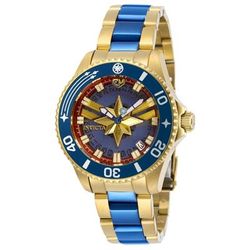 1 LIMITED EDITION - Invicta Marvel Captain Marvel Unisex Watch - 38mm Gold Blue (28907-N1)