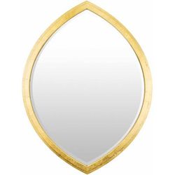 Dalyan 43"H x 24"W x 1"D Modern Wall Mirror Gold Accent Mirror - Boutique Rugs