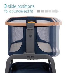 Maxi-Cosi Iora 2-in-1 Bedside Bassinet - Essential Blue