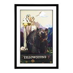 " Yellowstone - 3D Collage, 24Wx36H Wall Art, Framed - Yosemite Home Décor 3220031"