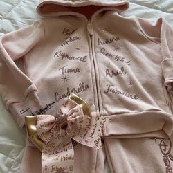 Disney Matching Sets | Disney Princess Track Suit Sz Xxs Nwot | Color: Pink | Size: 4g