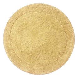 Bloomfield Round Bath Rug Collection by Home Weavers Inc in Yellow (Size 30" ROUND)