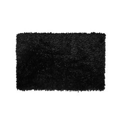 Bella Premium Jersey Shaggy Area Rug by Home Weavers Inc in Black (Size 42" X 66")