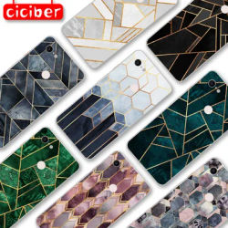 Coque en marbre de granit pour Google Pixel 4 5 3 2 XL pour Pixel 3a 4a XL 5G Silicone souple TPU de