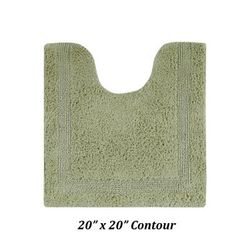 Lux Collections Bath Mat Rug 20" X 20" Contour by Better Trends in Sage