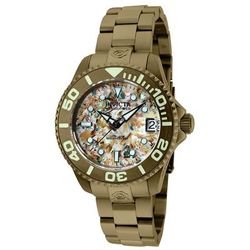 Invicta Pro Diver Automatic Unisex Watch w/ Abalone Dial - 38mm Khaki (35765)