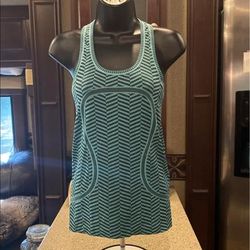 Lululemon Athletica Tops | Lululemon Swiftly Tech Tank | Color: Black/Green | Size: 4