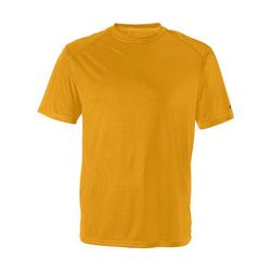 Badger Sport 4120 Adult B-Core Short-Sleeve Performance Top in Gold size Large | Polyester BG4120