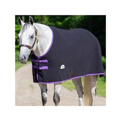 SmartPak Classic Fleece Cooler - S (70 - 72) - Black/Purple - Smartpak