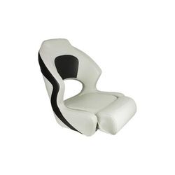Springfield Marine Deluxe Sport Flip-Up Bucket Chair - Charcoal And White 1043253
