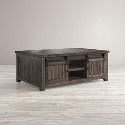 Madison County Reclaimed Pine Barn Door Reclaimed Pine Coffee Table - Jofran 1700-5