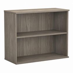 Bush Business Furniture Hybrid Small 2 Shelf Bookcase in Modern Hickory - Bush Business Furniture HY3036MH-Z