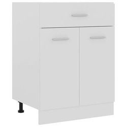 vidaXL Armadio con Cassetto Bianco 60x46x81,5 cm in Truciolato