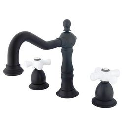 Kingston Brass KS1975PX 8 in. Widespread Bathroom Faucet, Oil Rubbed Bronze - Kingston Brass KS1975PX