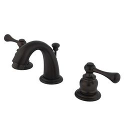 Kingston Brass GKB915BL Vintage Widespread Bathroom Faucet, Oil Rubbed Bronze - Kingston Brass GKB915BL