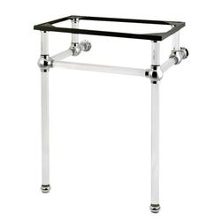 Kingston Brass VAH282033C Templeton 24-Inch x 20-3/8-Inch x 33-1/4-Inch Acrylic Console Sink Legs, Polished Chrome - Kingston Brass VAH282033C