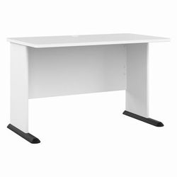 Bush Business Furniture Studio A 48W Computer Desk in White - Bush Business Furniture SDD248WH