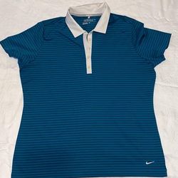 Nike Tops | Ladies Xl Nike Golf Shirt | Color: Blue/Black | Size: Xl