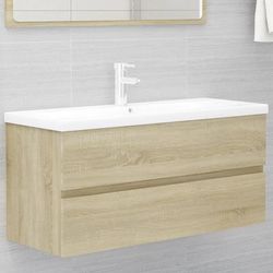 vidaXL Mobile Sottolavabo Rovere Sonoma 100x38,5x45 cm in Truciolato