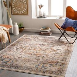 Livabliss Hursit Vintage Medallion Area Rug