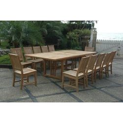 Sahara Rialto 13-Piece Rectangular Dining Set - Anderson Teak Set-08