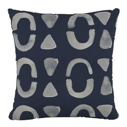 18" Decorative Pillow by Skyline Furniture in Block Navy