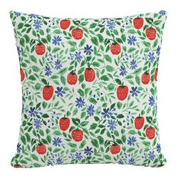 18" Outdoor Pillow by Skyline Furniture in Strawberry Patch Red
